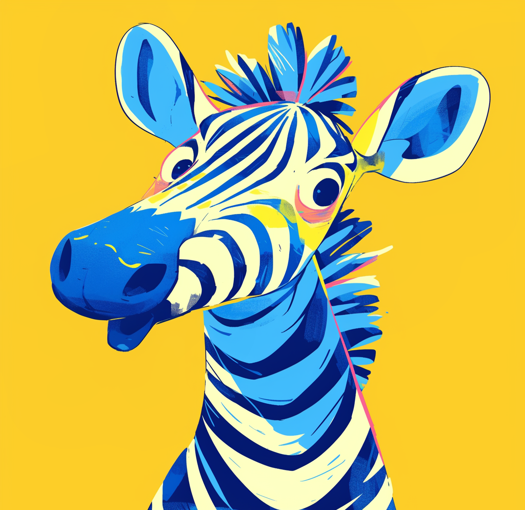 头像|独特条纹的斑马wechat头像