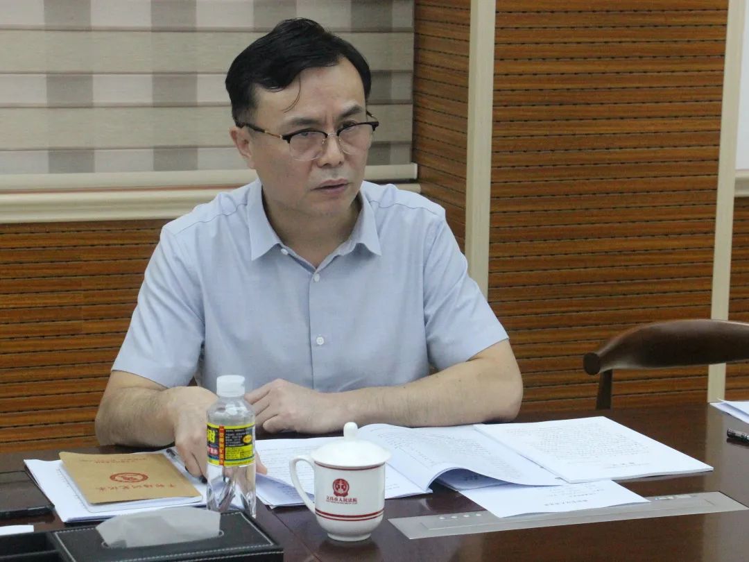 海南省一中院胡曙光副院长一行到文昌法院开展毒品犯罪案件调研工作