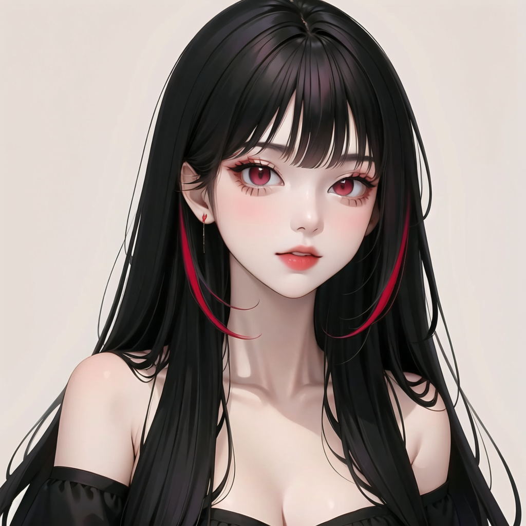 ai绘画|2.5d厚涂美女风格