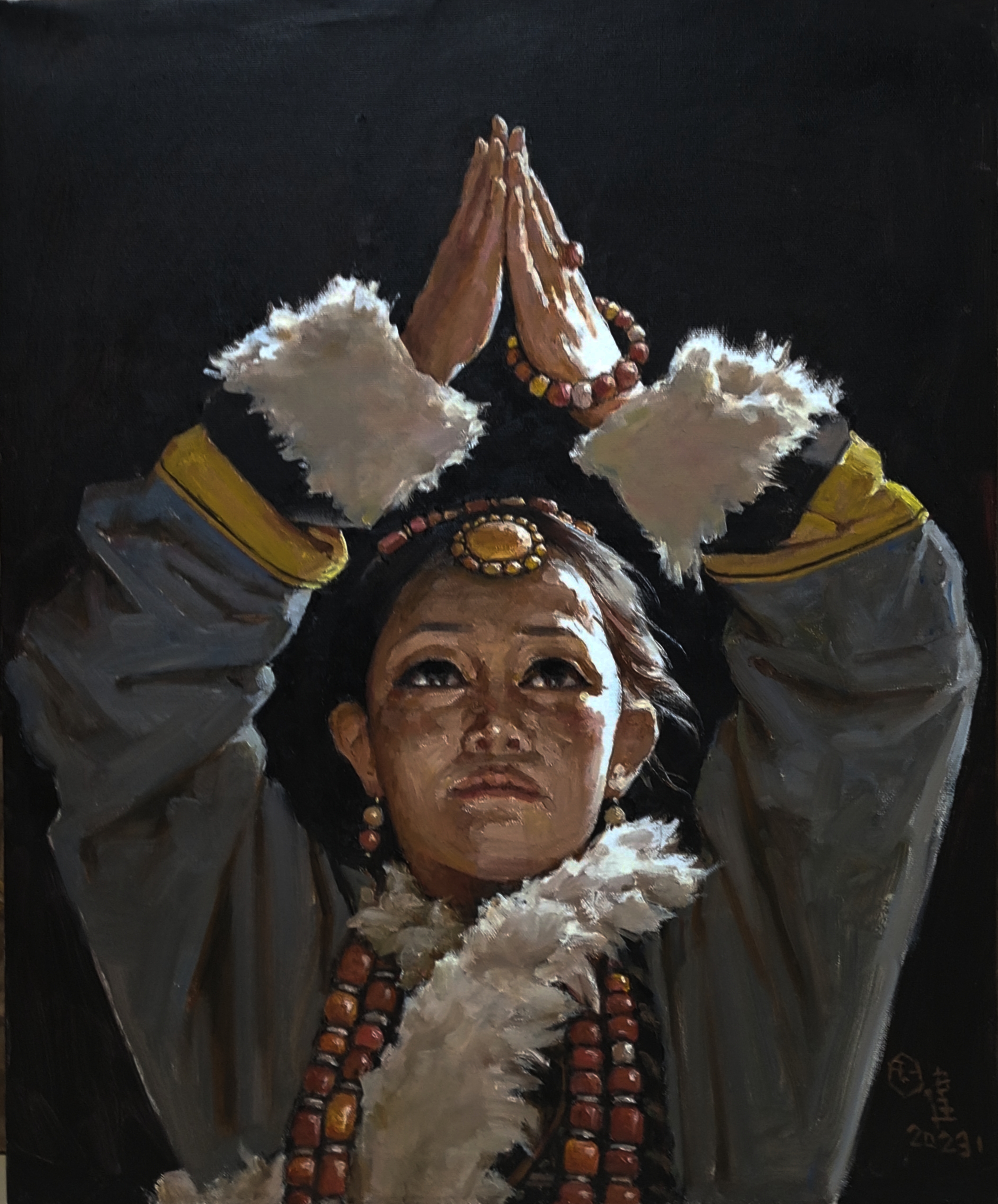 中国著名军旅画家顾国建