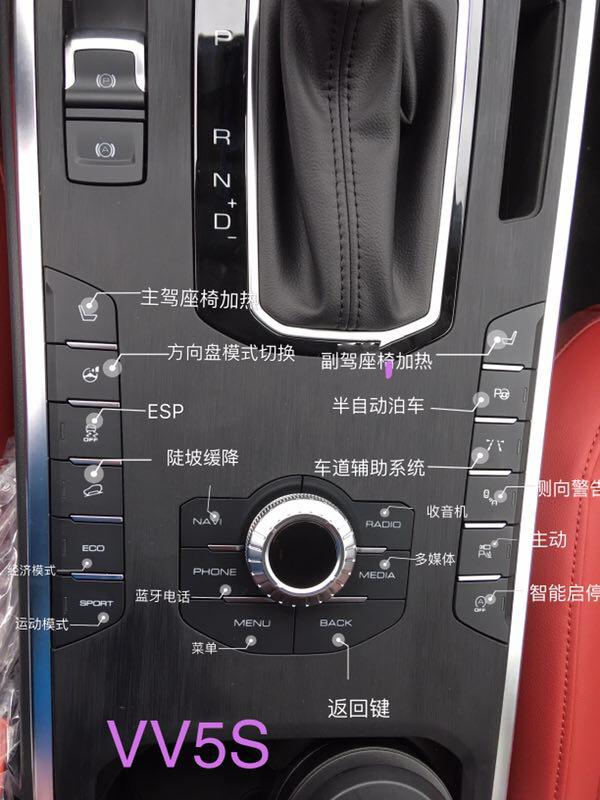 长城vv5功能按键介绍,vv5车内按键图解