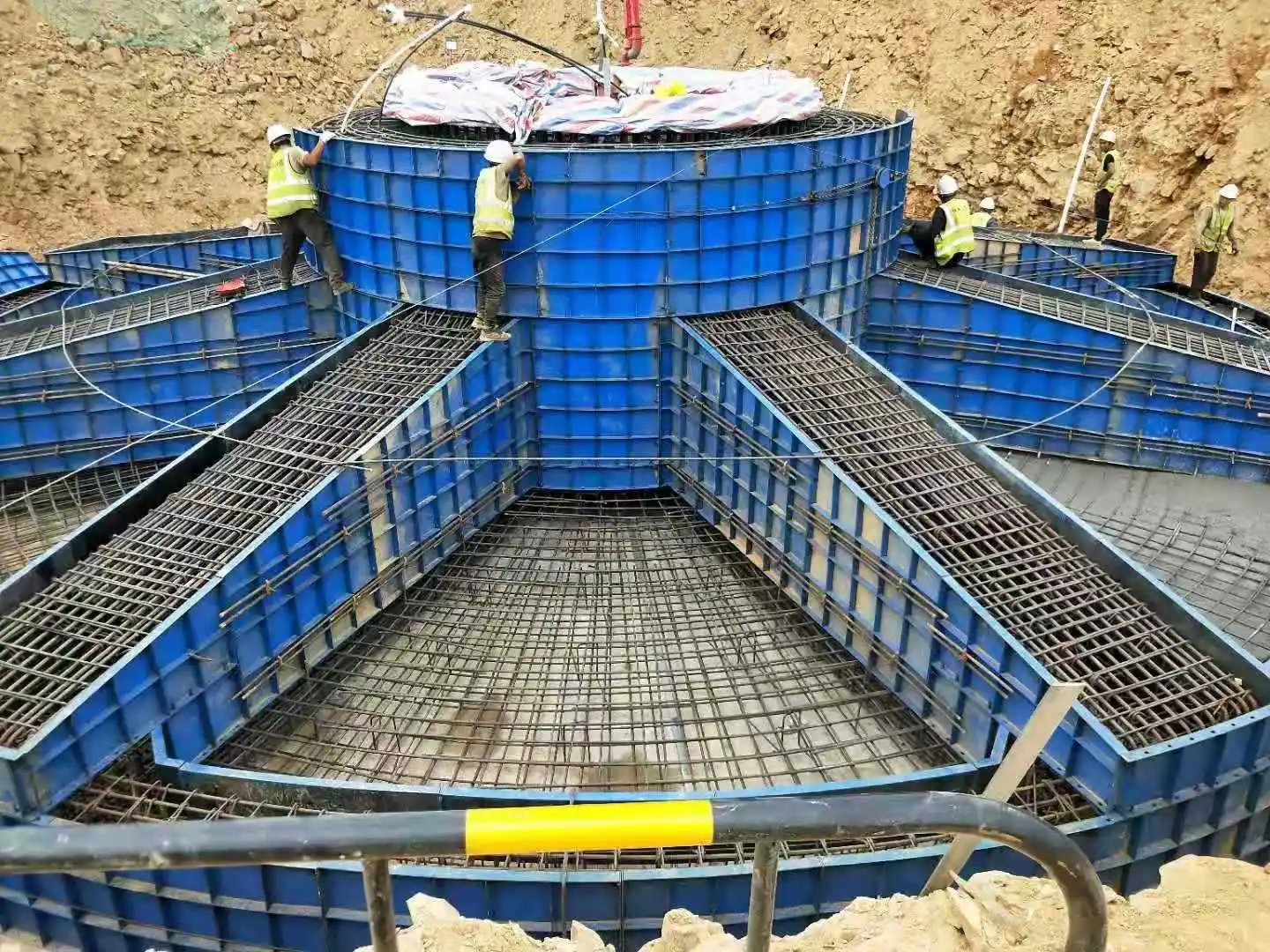 风机基础钢模板施工