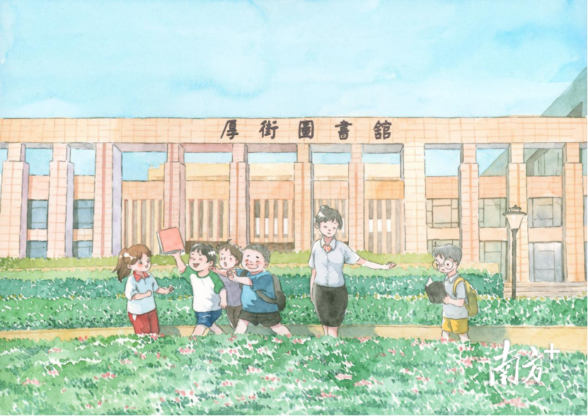 精美!手绘东莞各大图书馆,这份阅读地图快快收藏