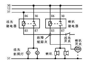 农用车喇叭接线图图片