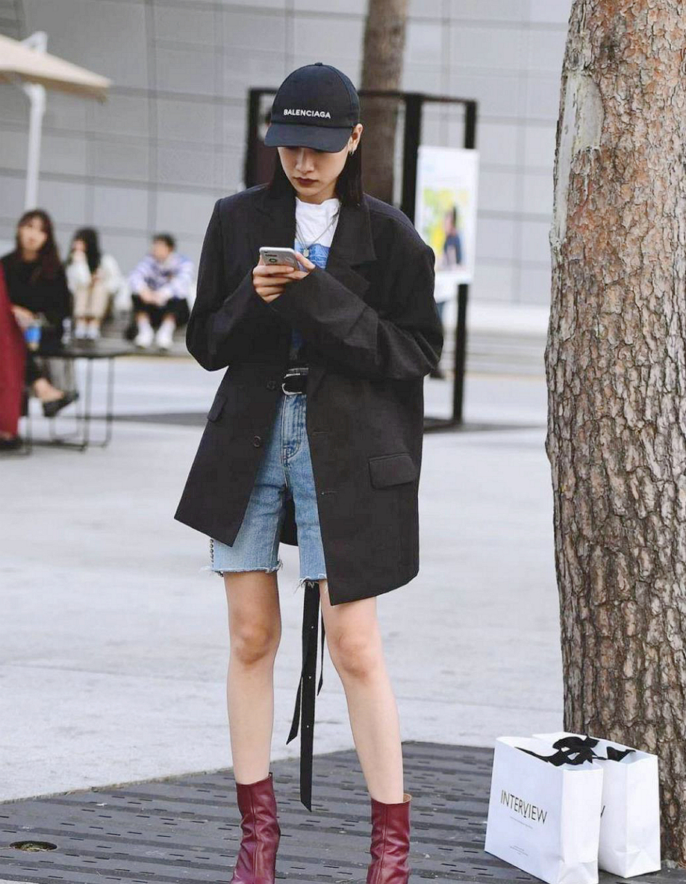 韩国街拍和穿搭,没有滤镜,没有转场修图,模特更接近我们普通人!