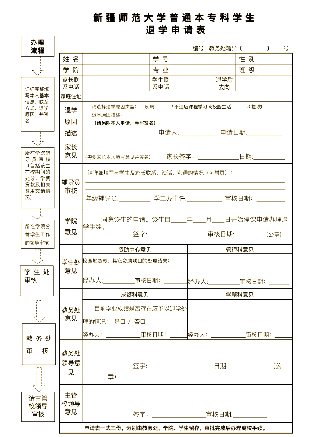 学籍异动办理流程详解