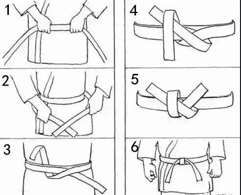 跆拳道腰带的系法