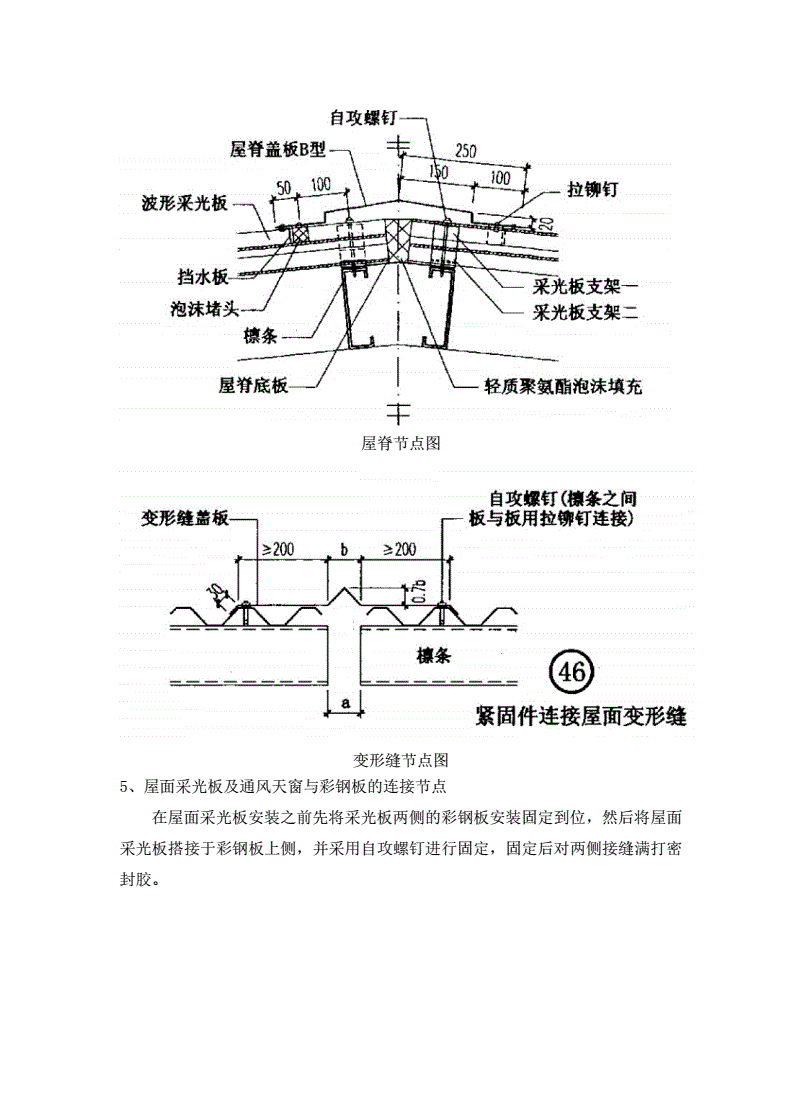 2021最新屋面彩钢板施工方案