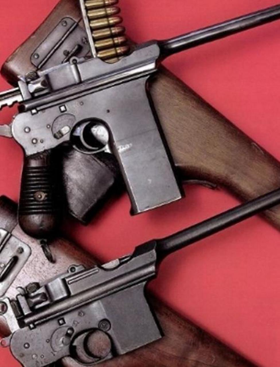 其中连排干部多为驳壳枪,营团干部为手枪.