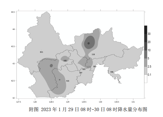 延邊州最新降水實況及未來天氣預報