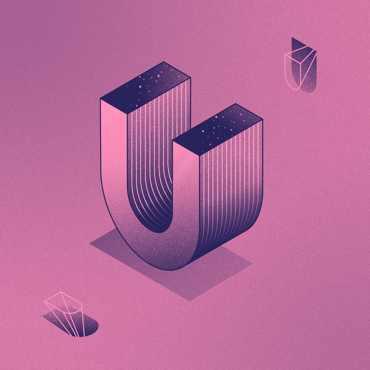 英文字母设计欣赏!2.5d