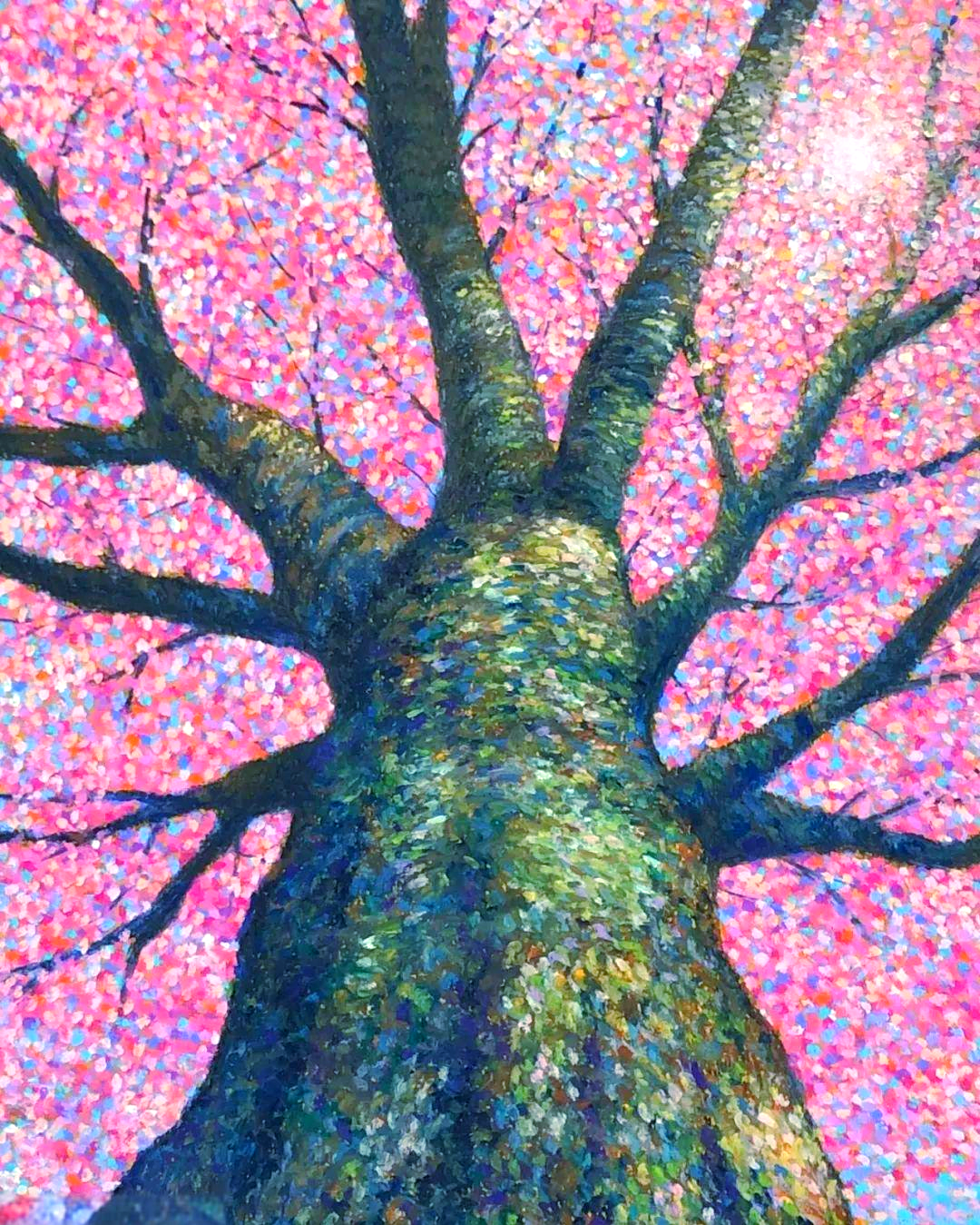 蜡笔绘制的点画艺术,展现多样美感!