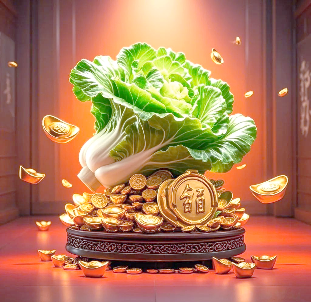 白菜聚财,好运相伴左右