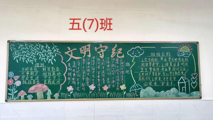 息县第十一小学(南校区)养成教育主题黑板报展评活动