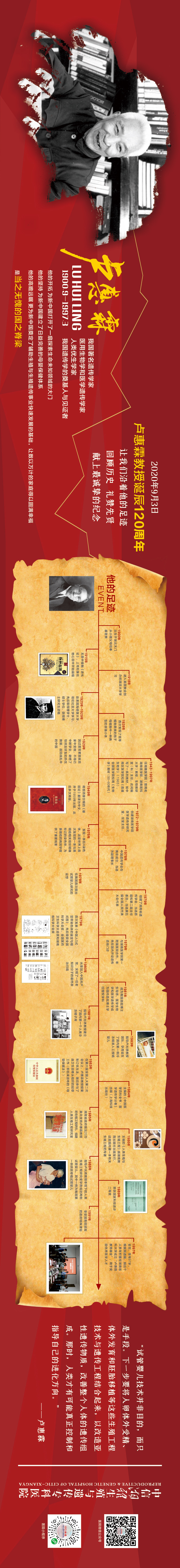 长图|记我国遗传优生先辈——卢惠霖