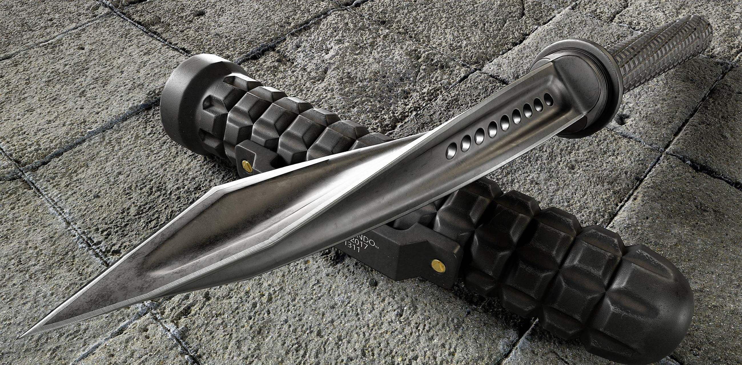 这是一把网络热捧的神刀,名为"突击队刀(jagdkommando knife)".