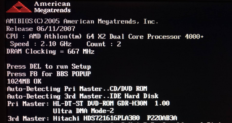 台式电脑开机出现american