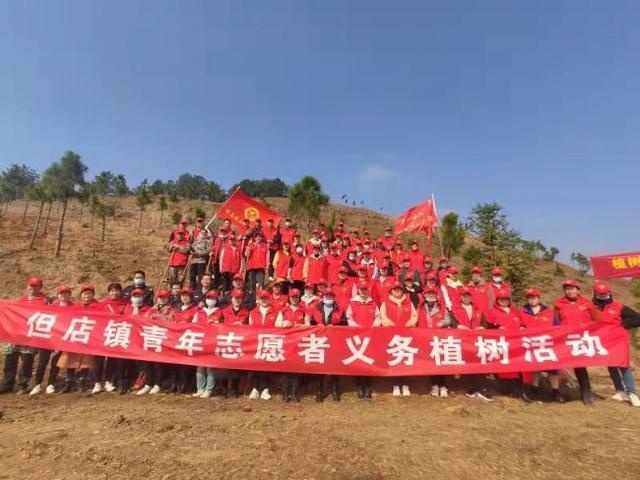团风县但店镇开展学雷锋义务植树活动