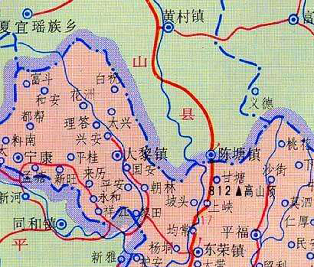 藤县蒙江镇地图图片