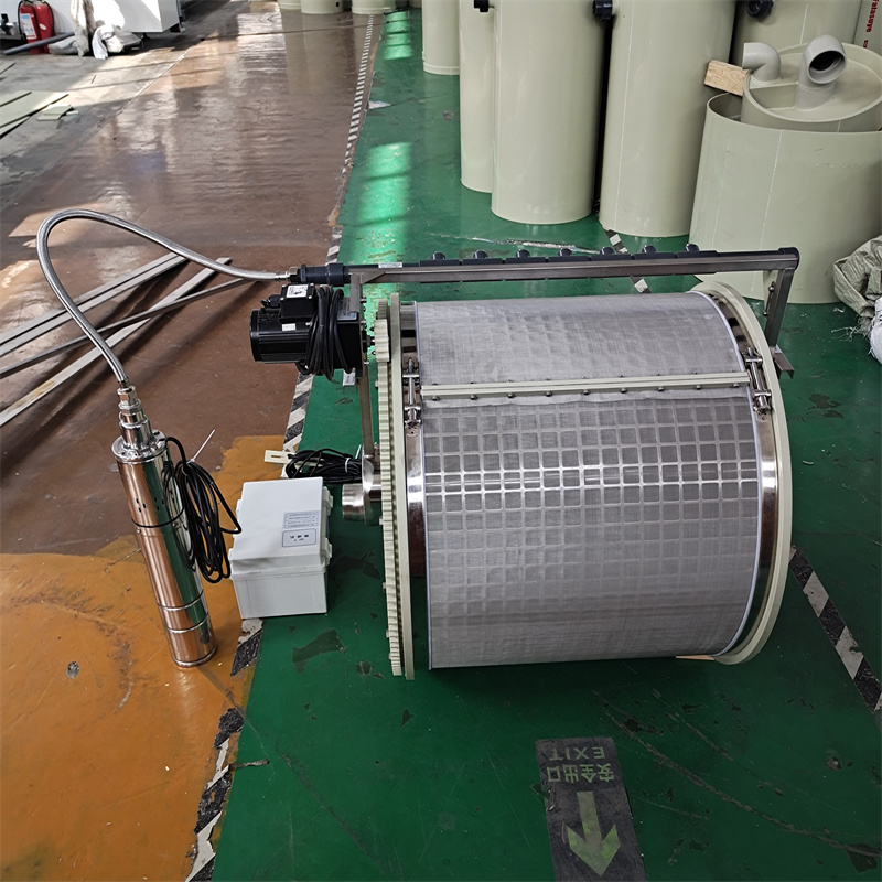 锦鲤池下沉式微滤机 庭院景观池养鱼粪便过滤设备