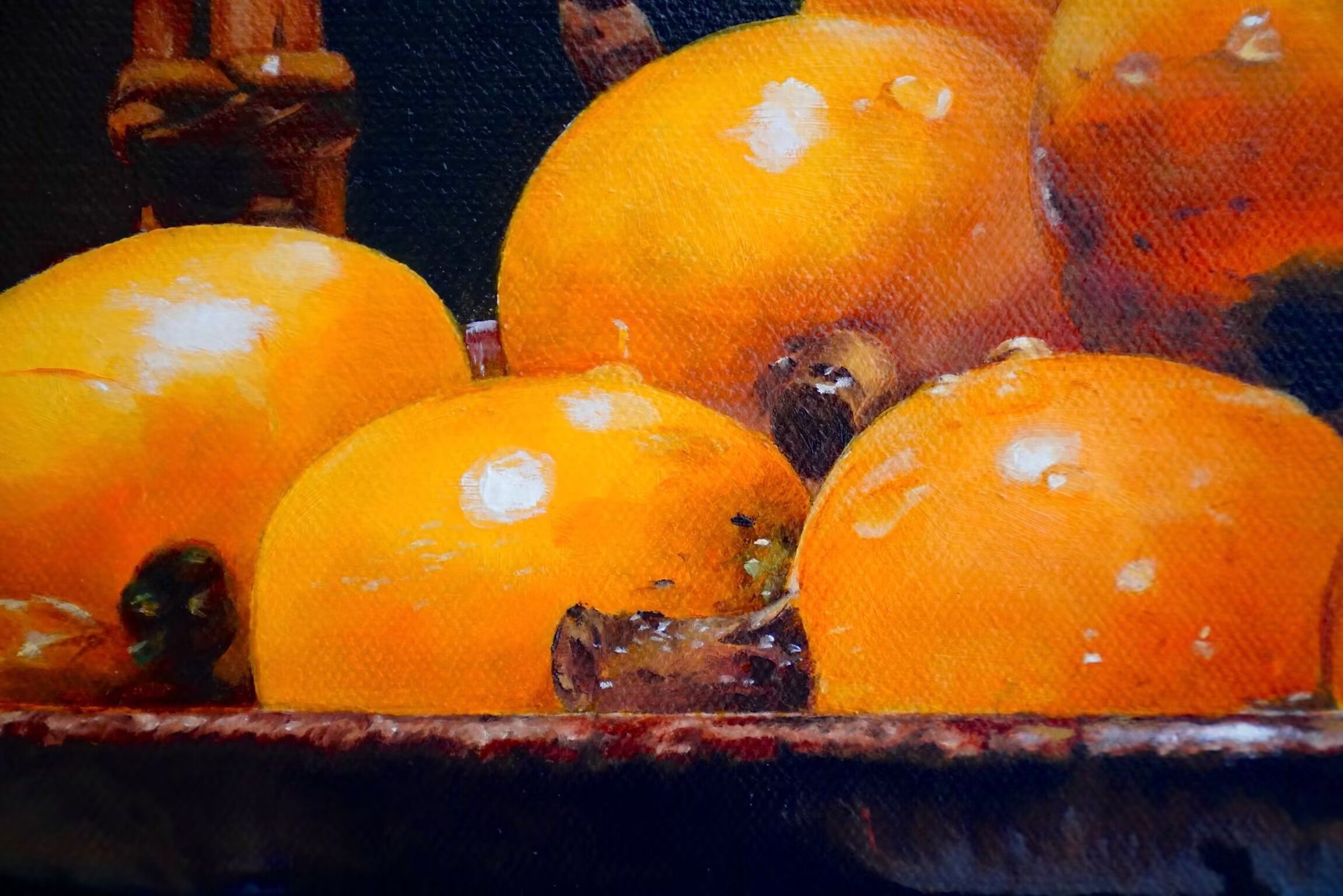 朱颖弢和他的油画作品《枇杷》(附演奏音频)