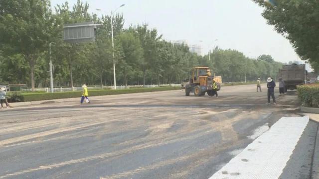 宁阳县海力大道提升改造工程进入收尾阶段