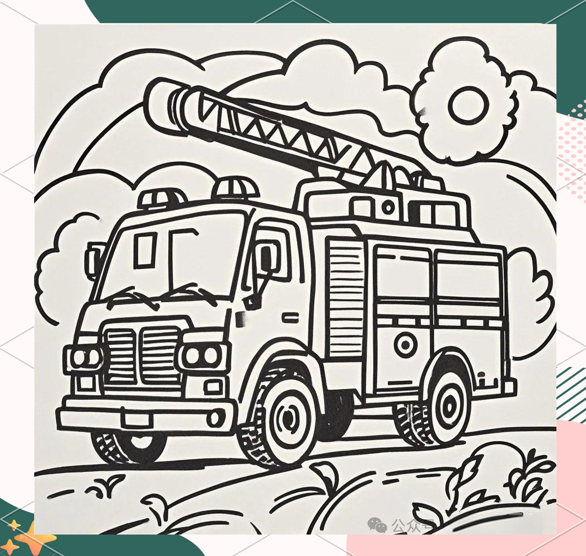 消防车简笔画绘制技巧与示例