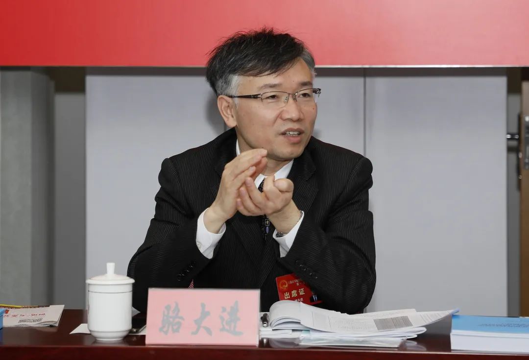 袁泉,张培荣,陈勇章,骆大进参加人大,政协分组审议和讨论