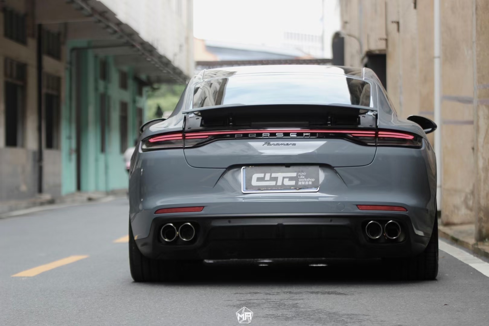 保时捷矩阵改色膜北极灰,如同极地孤狼,自由,不羁