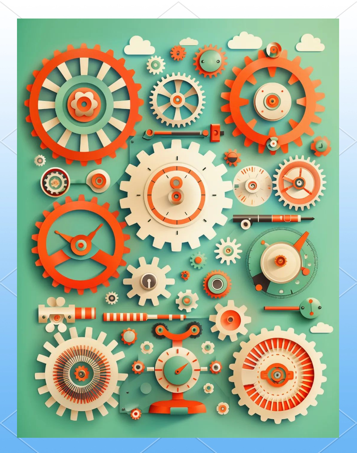 结合电路线条的齿轮设计,仿佛将科技与艺术完美融合,展现出一种未来感