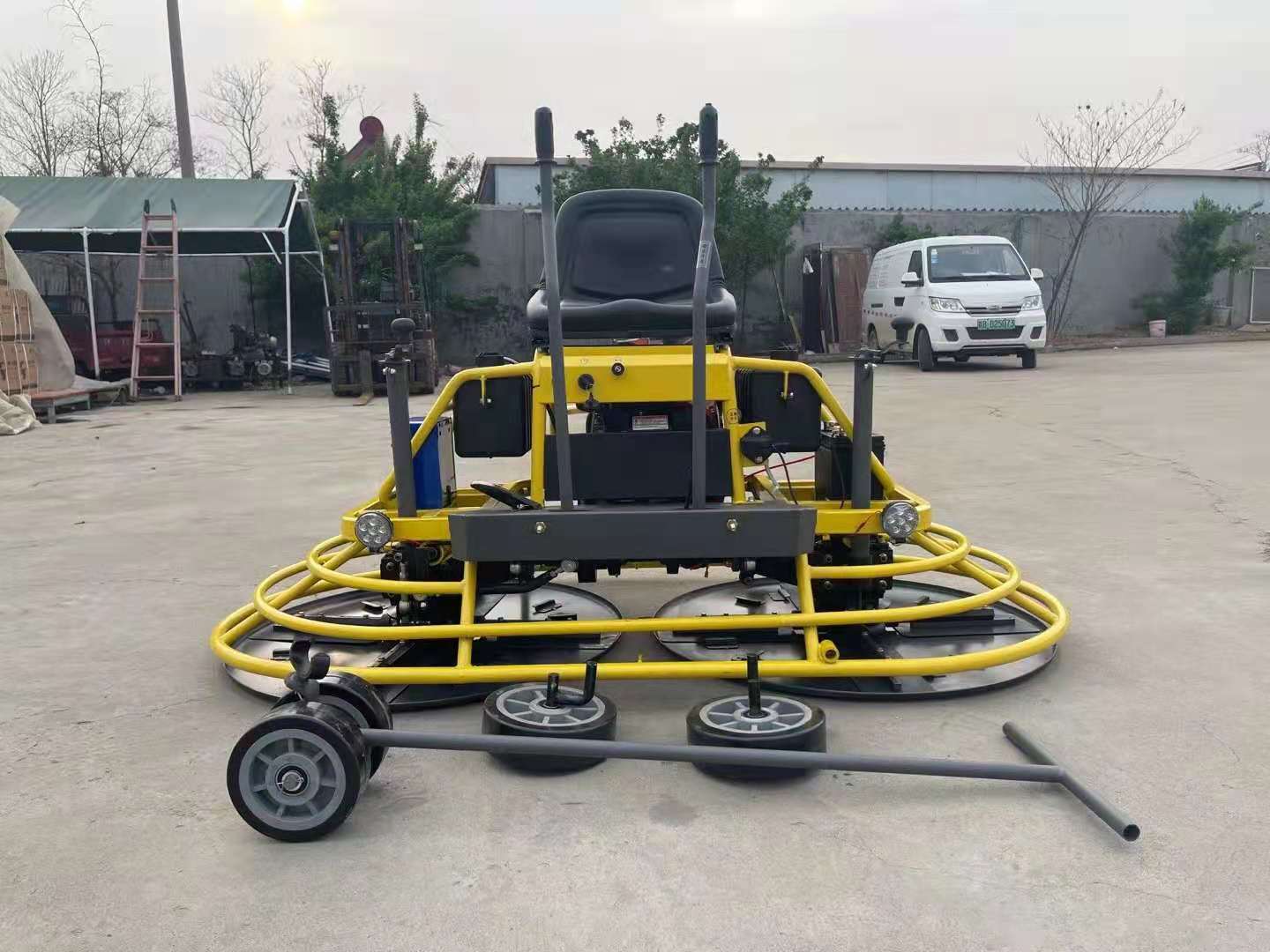 双盘座驾抹光机 手扶混凝土收光机 1米坐着开的抹光机发货