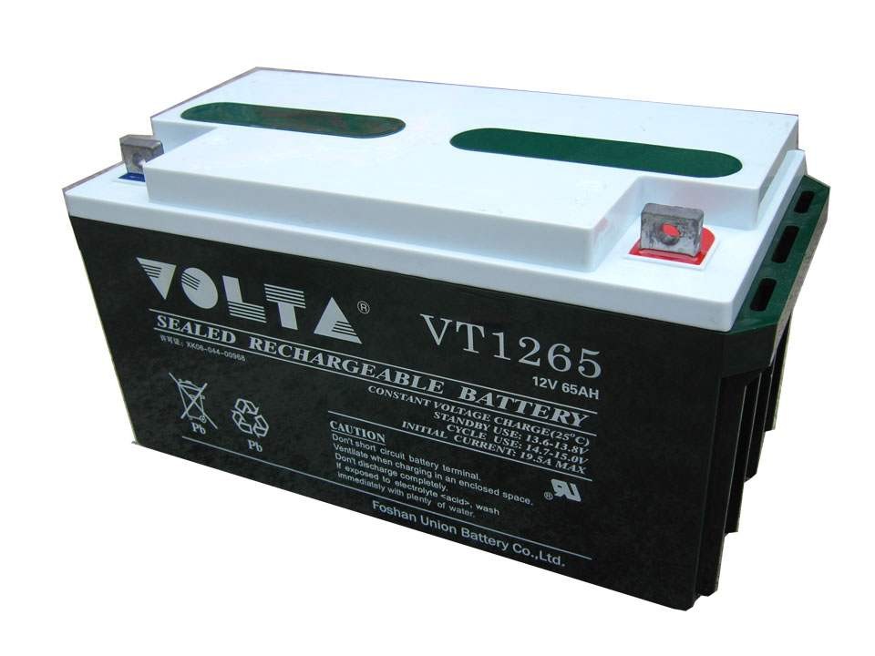 山东volta沃塔蓄电池vt1265 12v65ah储能型铅酸蓄电池