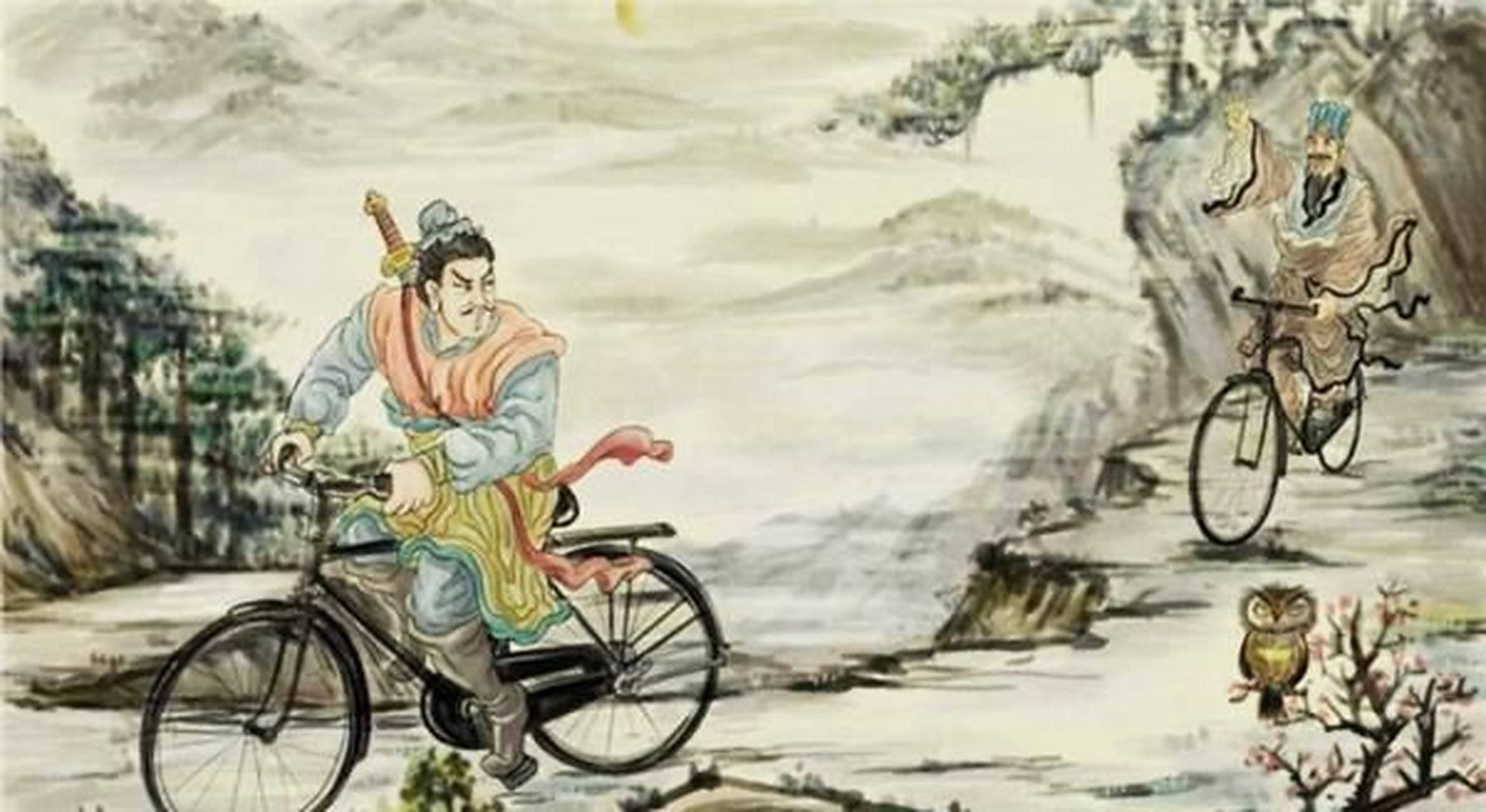 2014年8月,一副《萧何月下追韩信》,让一位80后的江苏插画师夏阿获得