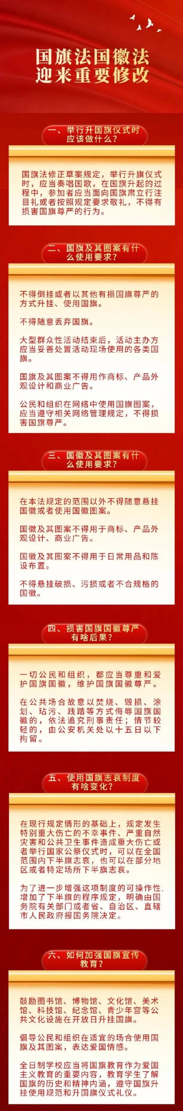 妇联邀您来学法(十六)国旗法国徽法迎来重要修改!一图帮你划重点