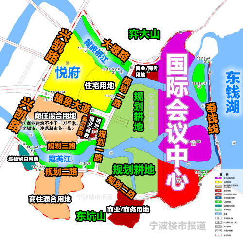 2021东钱湖新城规划图图片