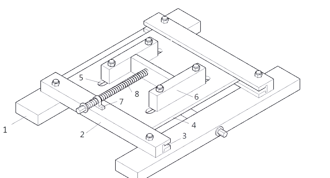 双滑轨电机底座设计