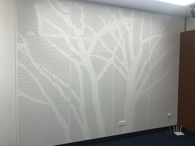 艺术冲孔铝单板完工效果视频