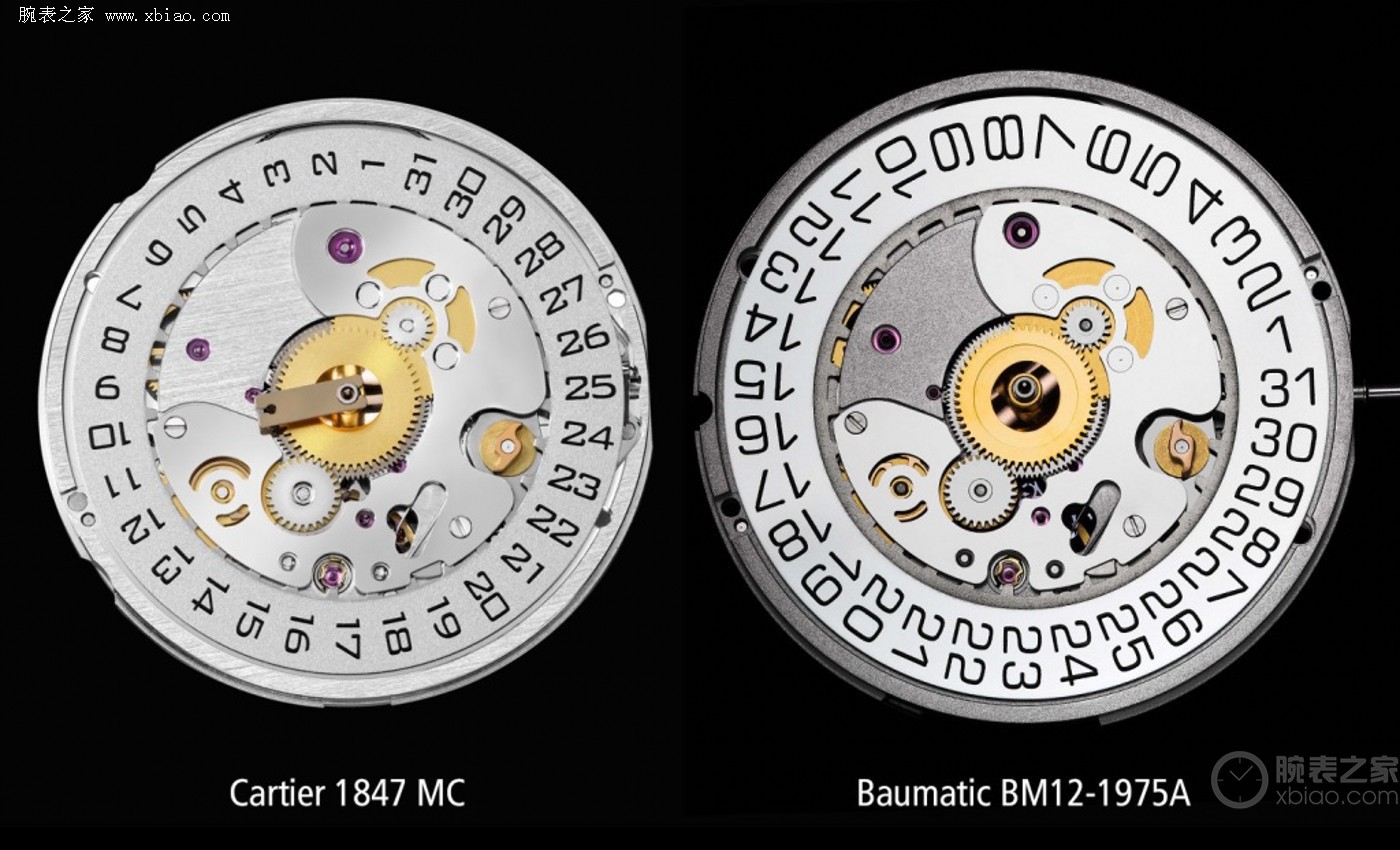 很多人都会有一种"似曾相识"的感觉,究其原因它与卡地亚1847mc机芯一