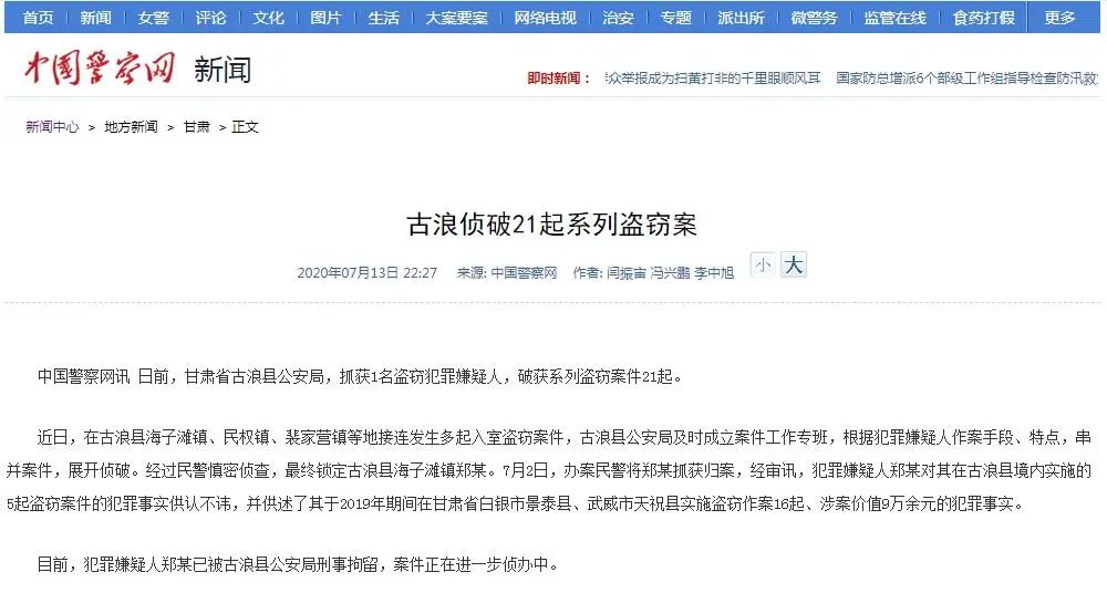 偷东西的案子叫什么