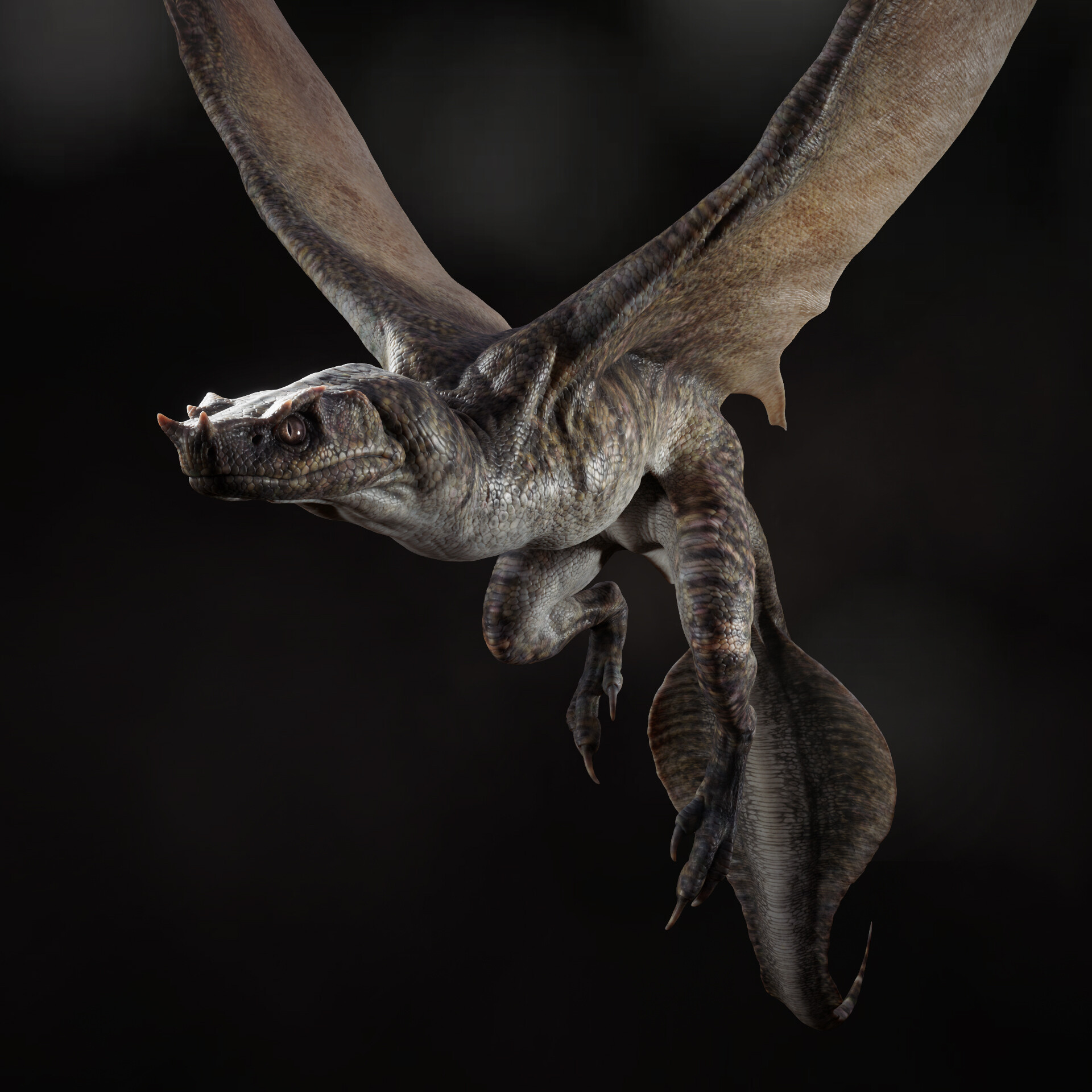 让人很有压迫感的一组3d怪物建模作品!想象力独特!