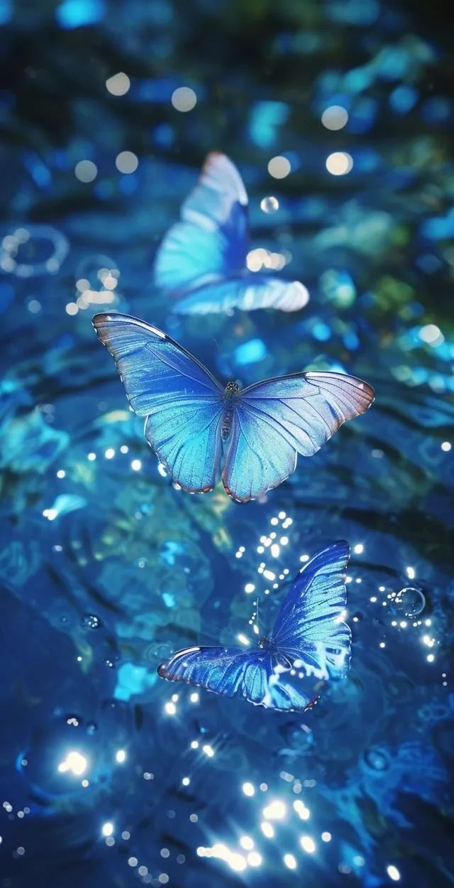 头像壁纸|探索蓝色梦幻蝴蝶的奇妙世界
