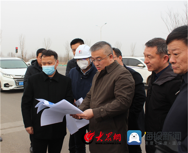 阳信县委副书记,县长宋全星调研县重点水利项目建设情况