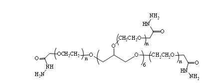 8-arm peg-hydrazide 結構式供應商:西安凱新生物科技有限公司