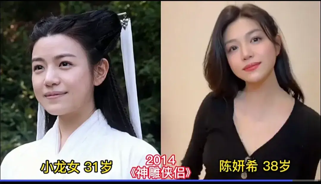 各版小龙女对比图片