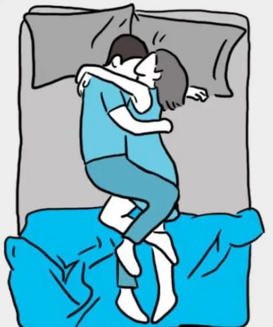 你老公入睡后血液寻呼和呼吸会进入自然休眠,你老是搂着,搂得太紧,抱