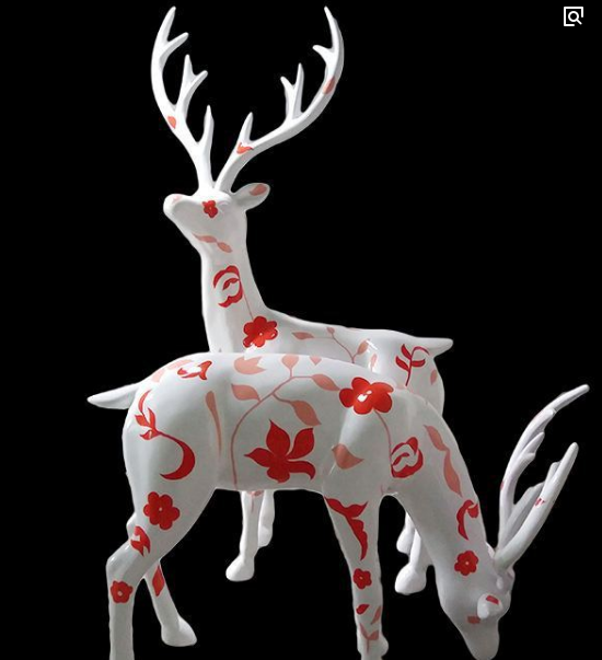 苏州 无锡圣诞美陈 发光鹿 圣诞工艺品 圣诞亮化 定制