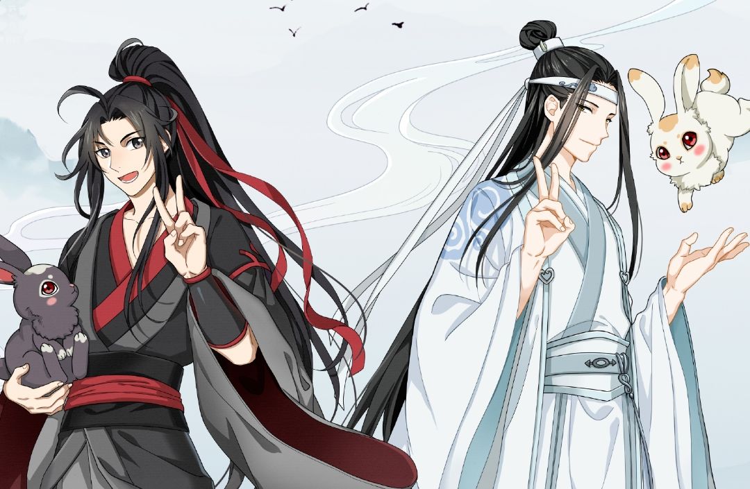 《魔道祖师》q版终于定档,海报壁纸只有6人,红衣少年又a又飒!