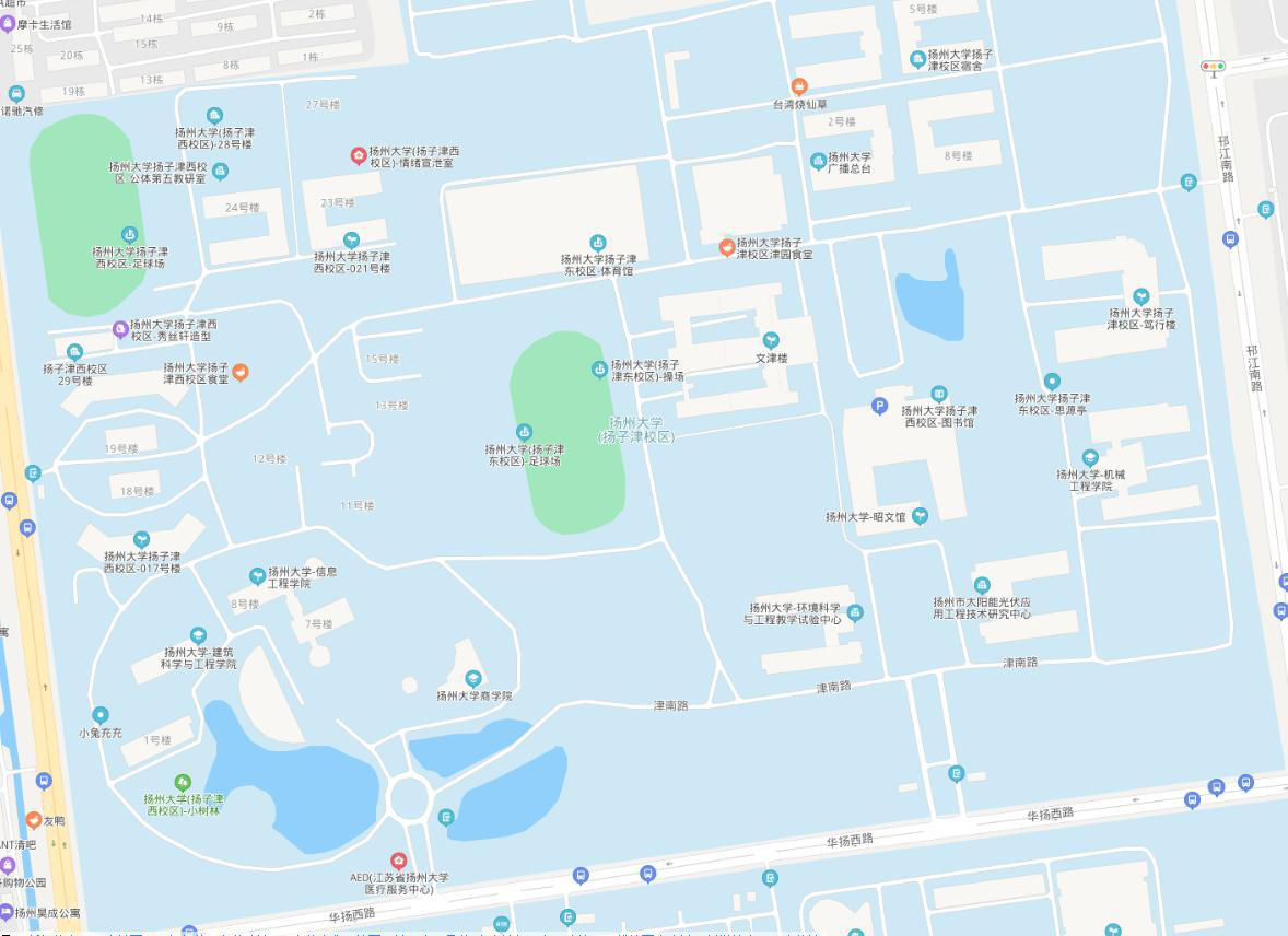 扬州大学校园地图