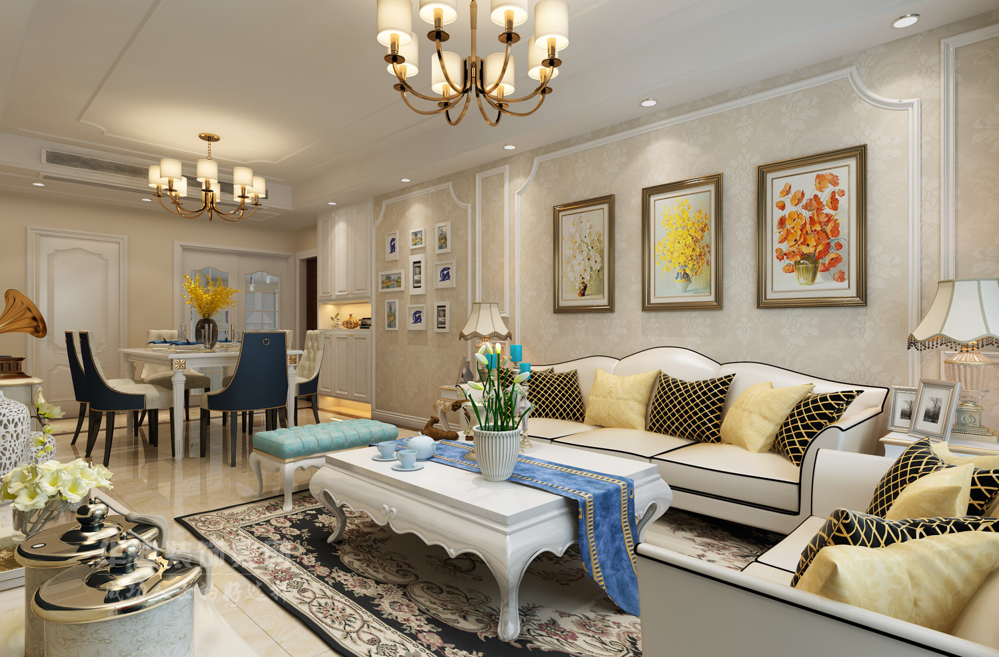 105平米简欧风装修,四居室的房子越看越有品!-东方名邸装修