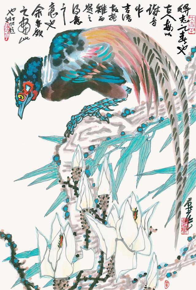 李苦禅之子李燕教授写意花鸟画作品,敬请欣赏